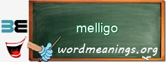 WordMeaning blackboard for melligo